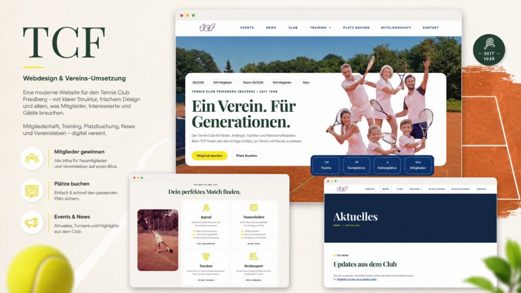 Webdesign Referenz TC Friedberg von Eberle Consulting