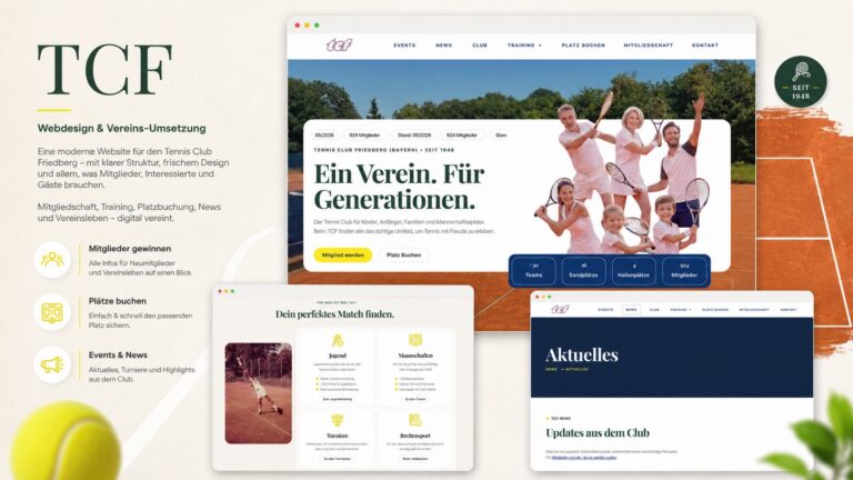 Webdesign Referenz TC Friedberg von Eberle Consulting