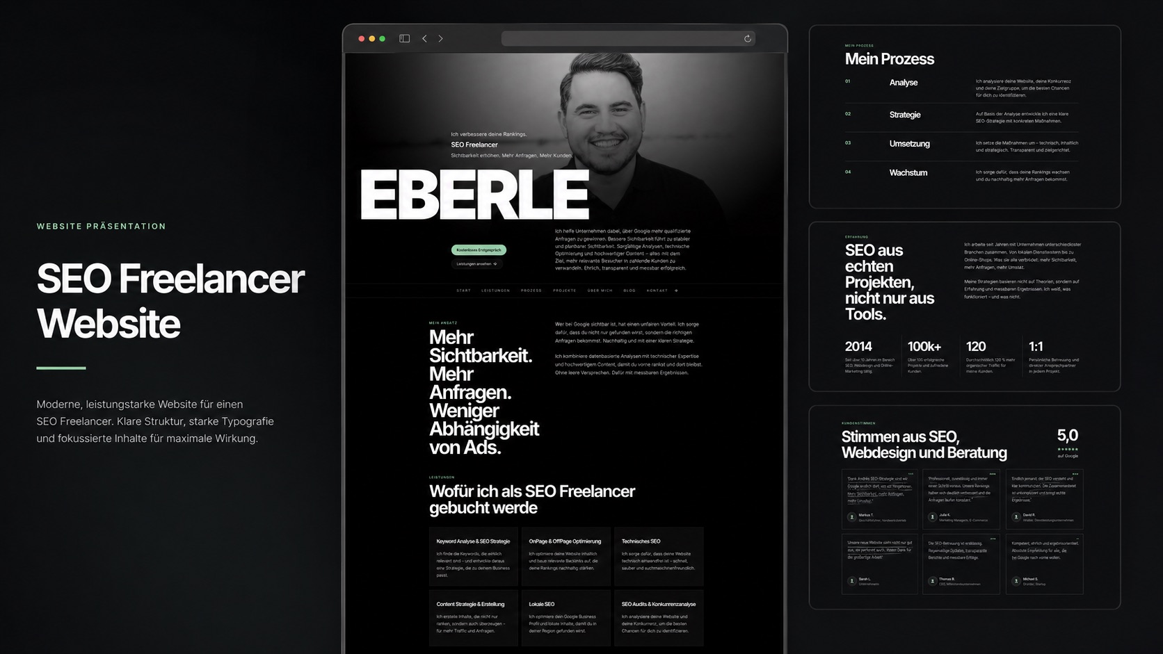Andre Eberle SEO Freelancer Website