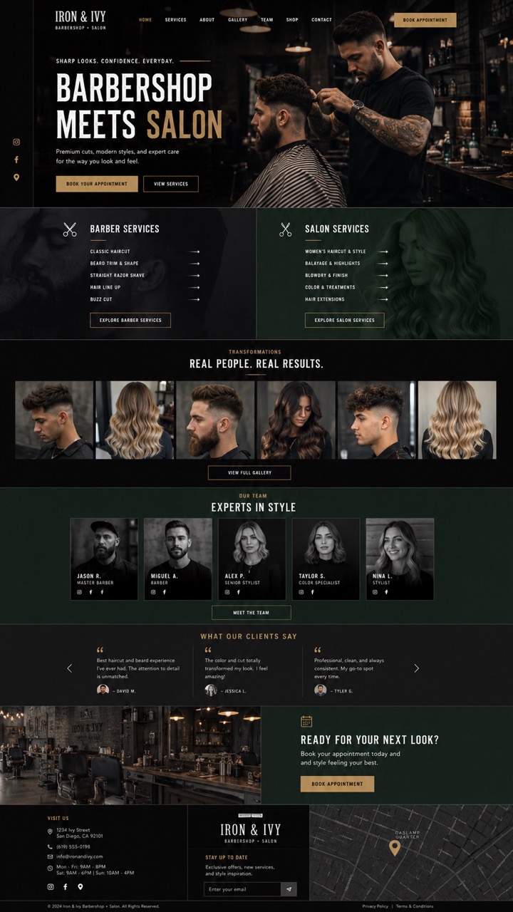 Designreferenz 2 Webdesign Friseur