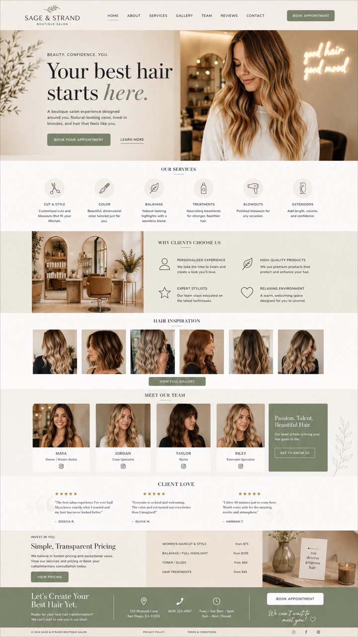 Designreferenz 3 Webdesign Friseur