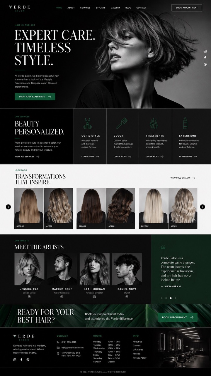 Designreferenz 4 Webdesign Friseur