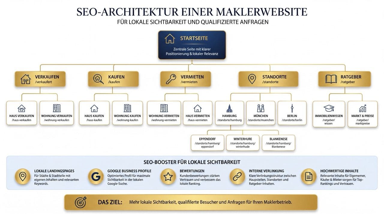 SEO-Architektur einer Maklerhomepage